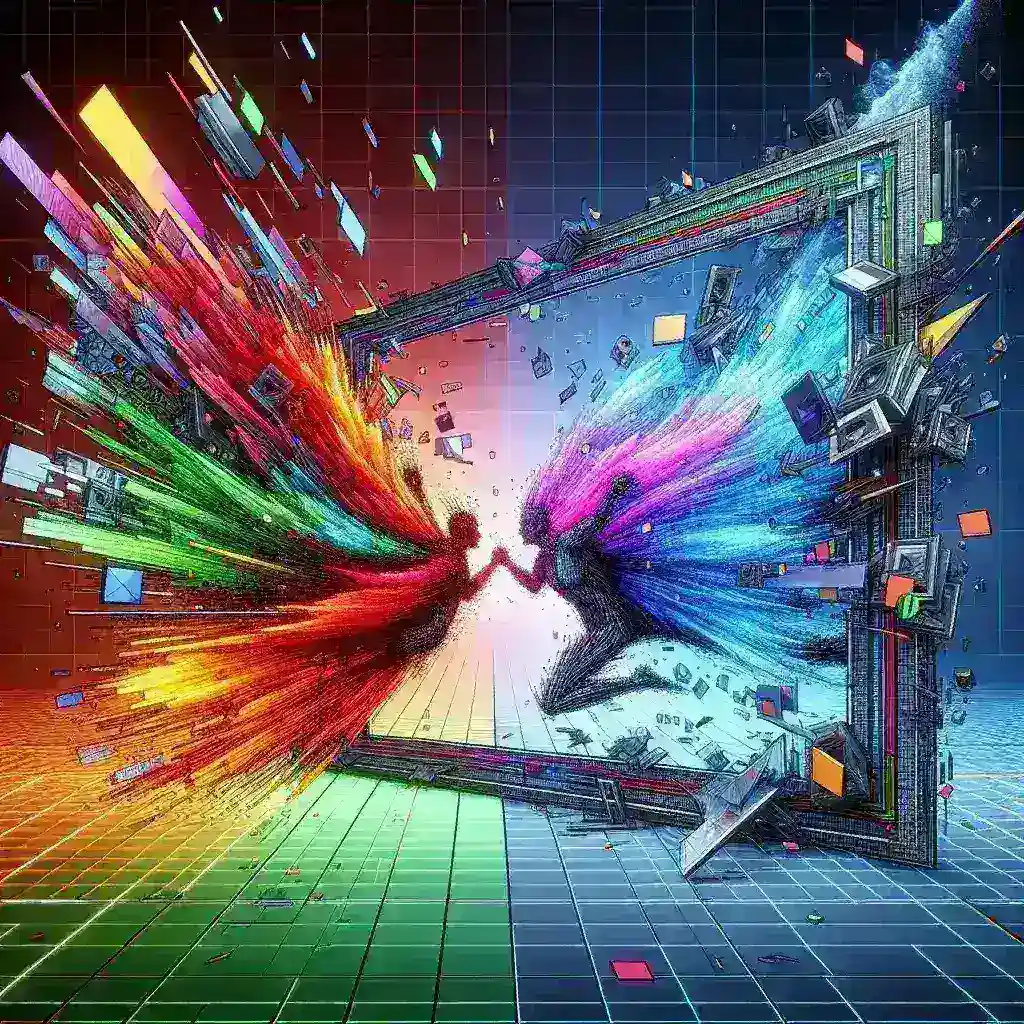 Bagaimana V‑Sync berbenturan dengan FreeSync selama ketidakcocokan bingkai