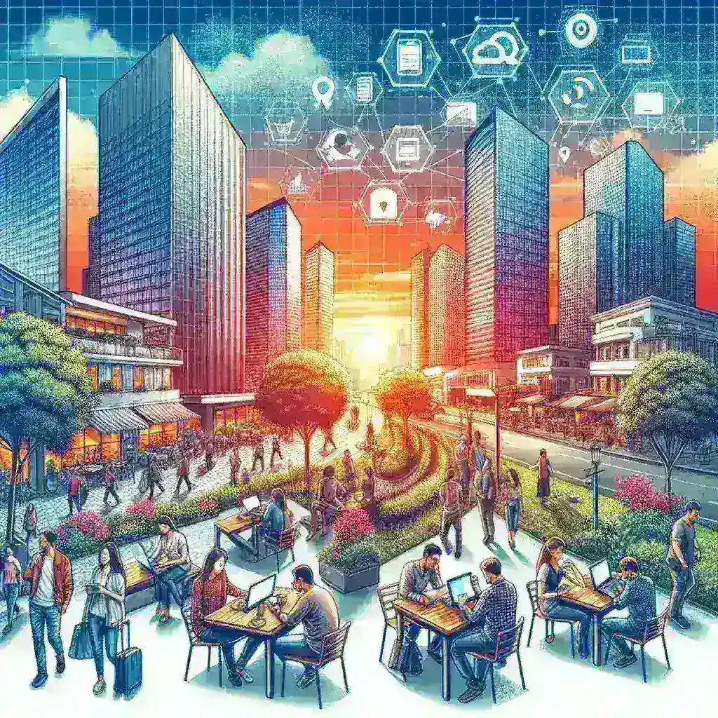 "Person using high-speed MyRepublic fixed internet service in Bandung, showcasing seamless online connectivity and enhanced digital experience."