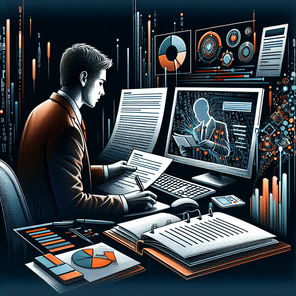 "Ilustrasi tips menulis CV dan portofolio untuk pekerjaan IT, menampilkan langkah-langkah penting dan contoh format yang efektif untuk menarik perhatian perekrut."