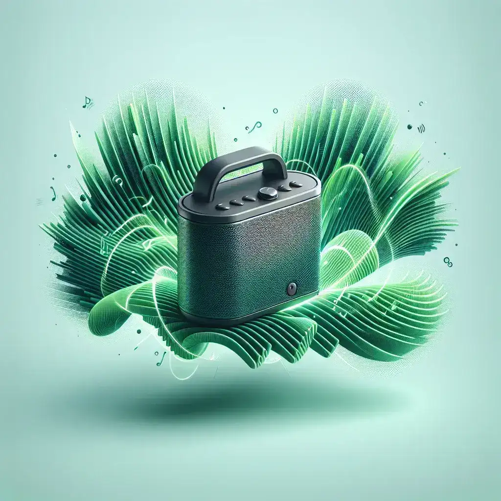 "Speaker portable Sony dengan efek suara 360 derajat, menampilkan desain modern dan kekompakan, ideal untuk pengalaman audio yang imersif di luar ruangan."